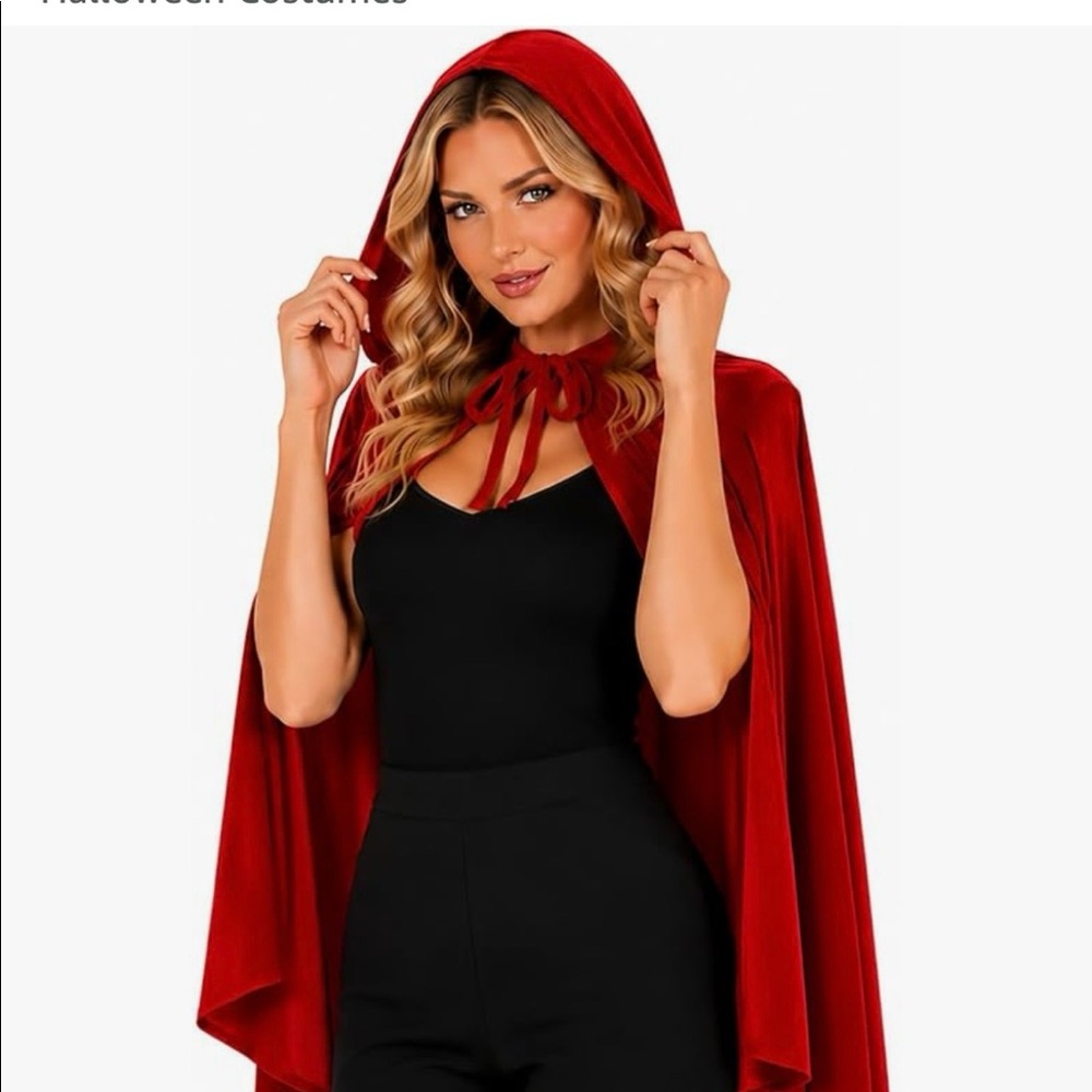 Costume- Red Riding Hood Cape and Red Dress